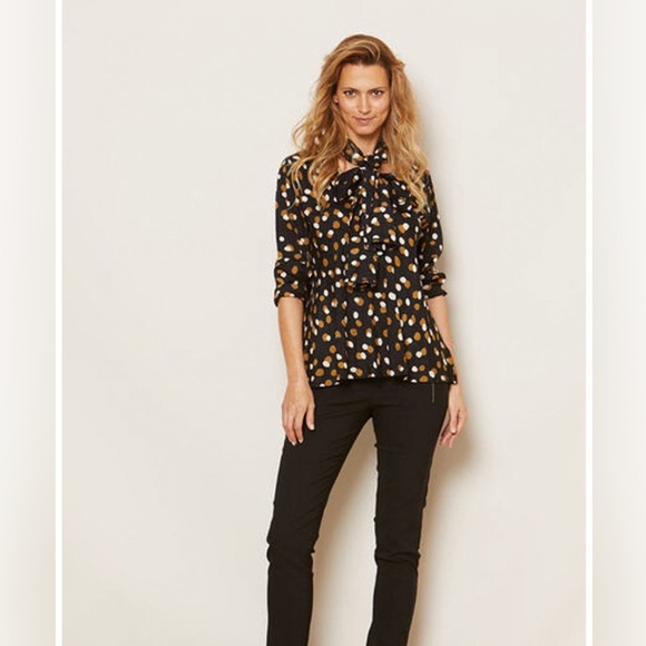 Masai Clothing Kala Ginger Spot Print Blouse | Viscose | Large - Picture 2 of 11